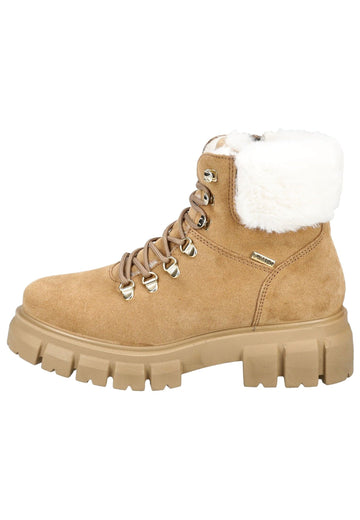 Stiefeletten IMAC Stiefelette Veloursleder Caramel Warmfutter