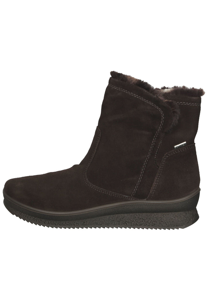 Stiefeletten IMAC Stiefelette Veloursleder Dunkelbraun Warmfutter