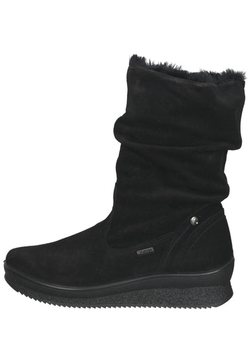 Stiefeletten IMAC Stiefelette Veloursleder Schwarz Warmfutter
