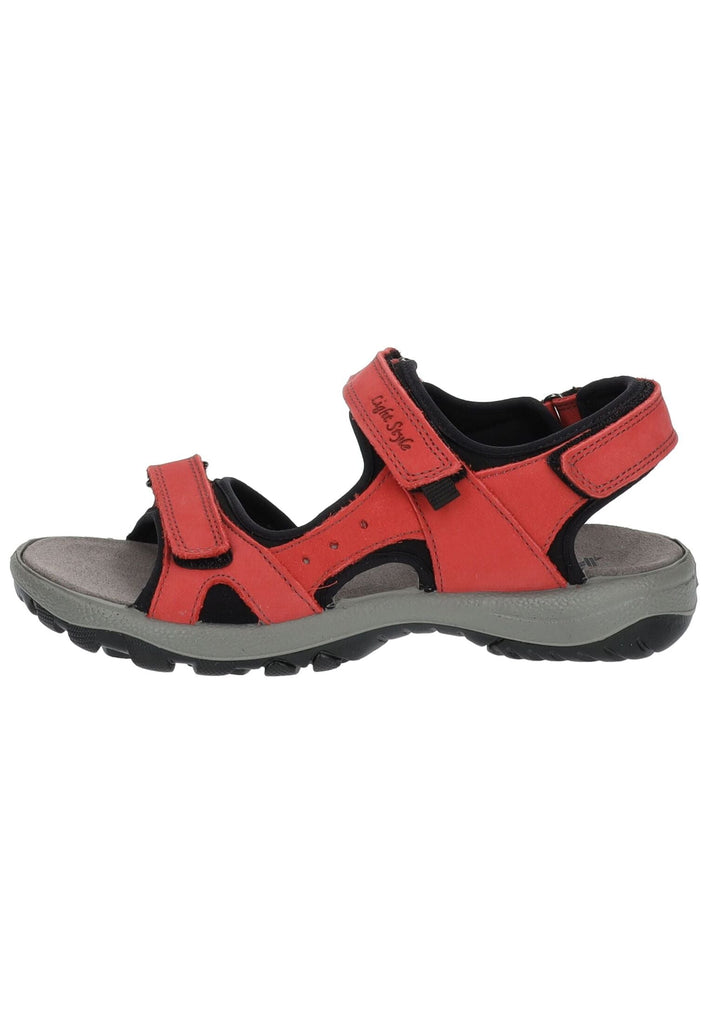IMAC Wanderschuhe Nubukleder Rot/Schwarz