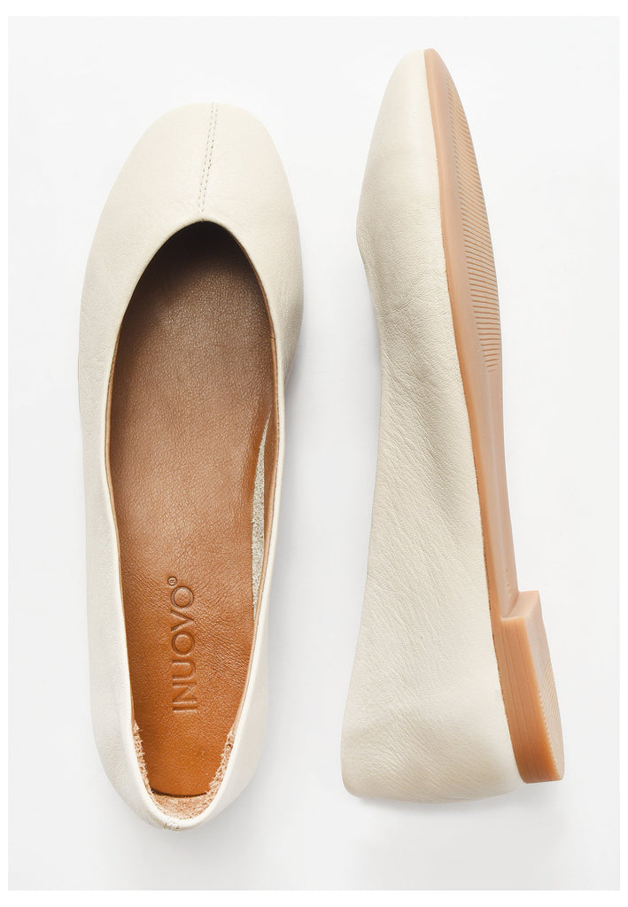 Inuovo Ballerinas Leder Beige