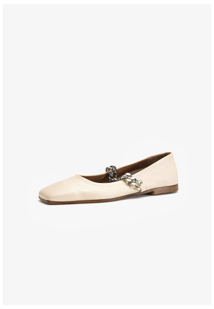 Inuovo Ballerinas Leder Beige