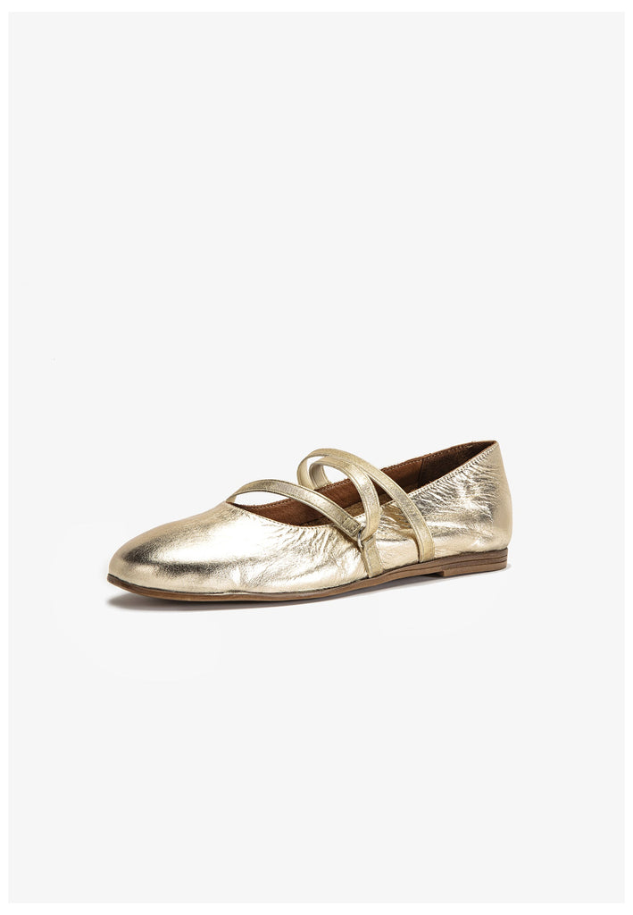 Inuovo Ballerinas Leder Gold