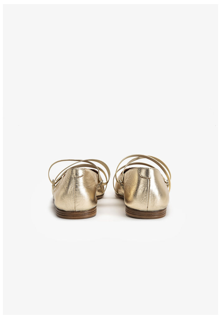 Inuovo Ballerinas Leder Gold