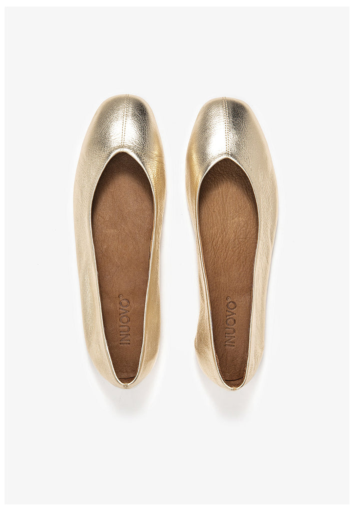 Inuovo Ballerinas Leder Gold