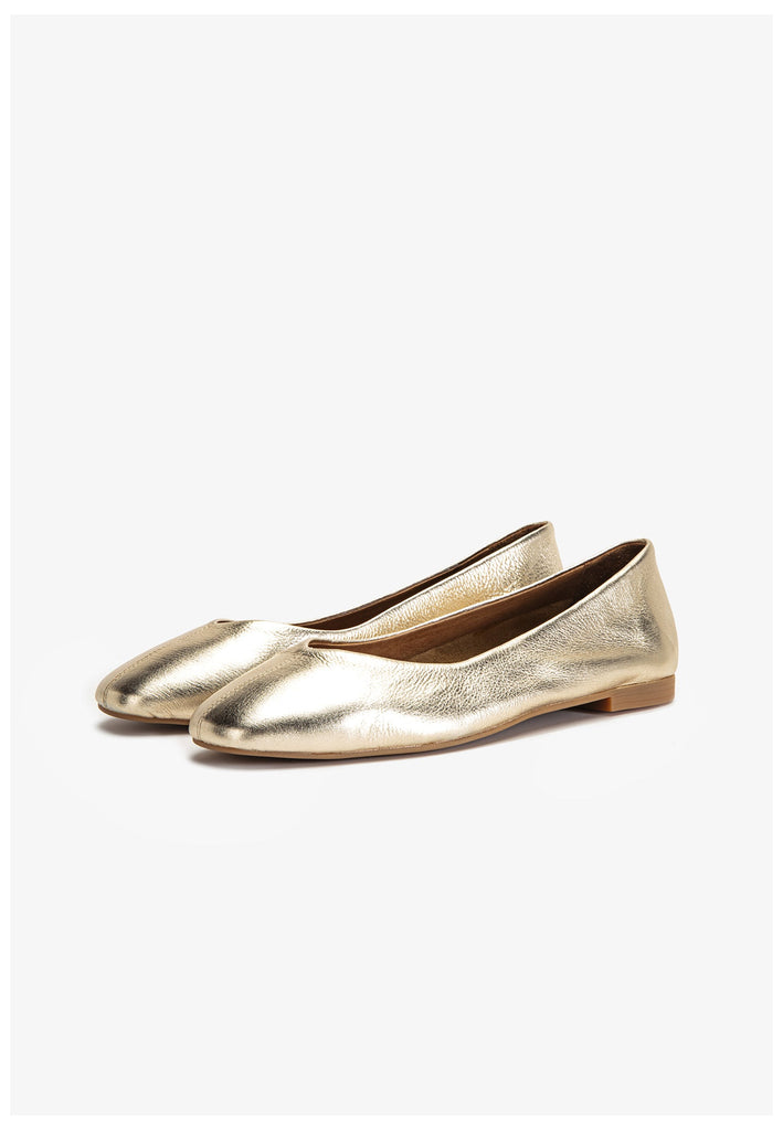 Inuovo Ballerinas Leder Gold