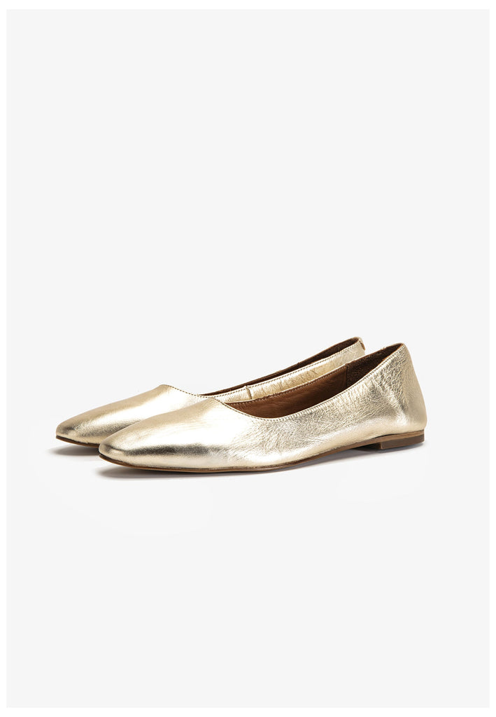 Inuovo Ballerinas Leder Gold