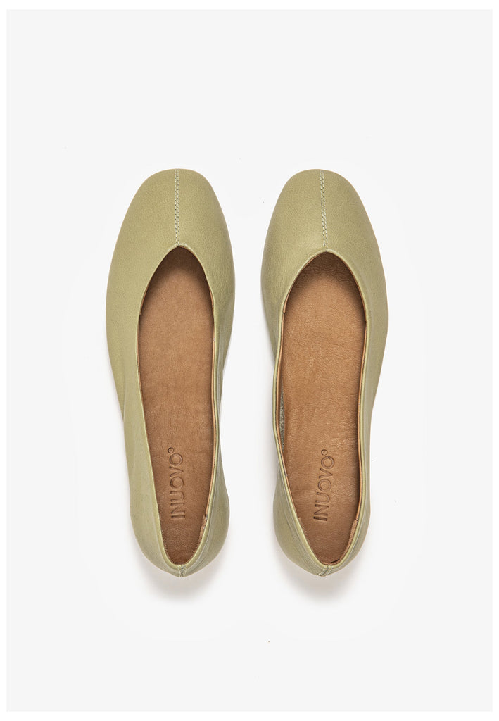 Inuovo Ballerinas Leder Olive