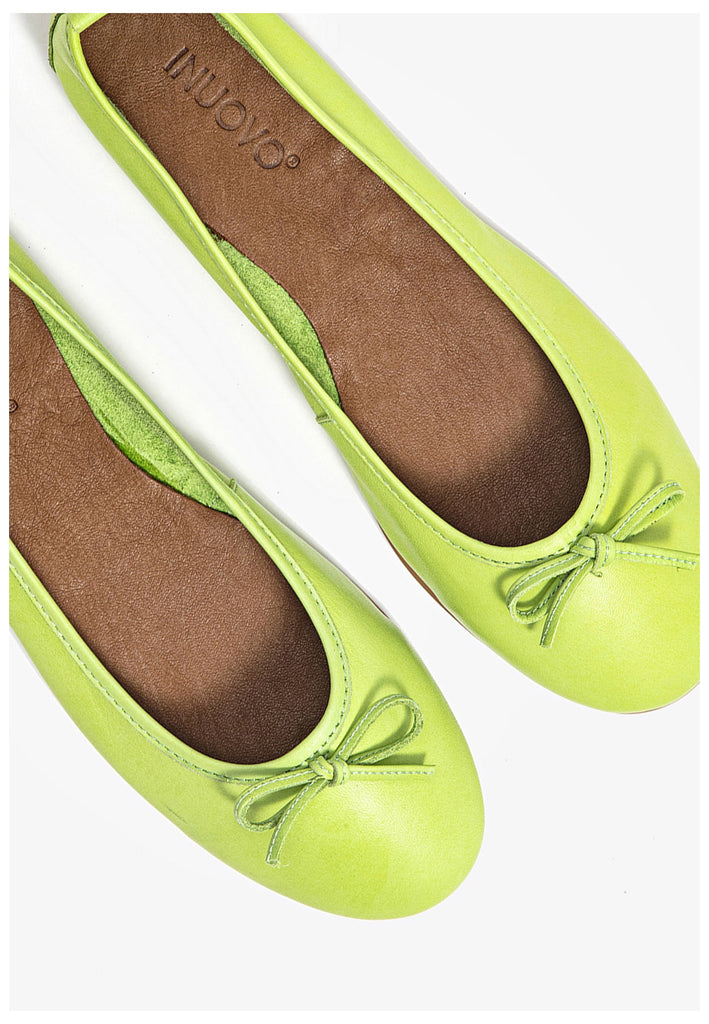 Inuovo Ballerinas Leder Pistachio