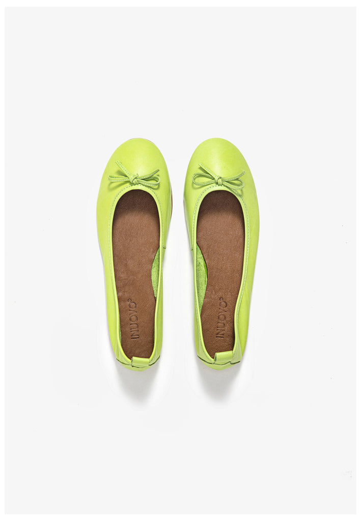 Inuovo Ballerinas Leder Pistachio