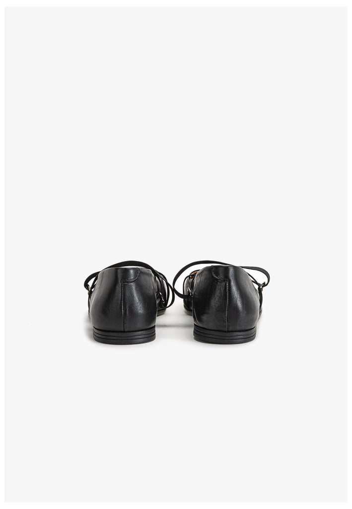 Inuovo Ballerinas Leder Schwarz
