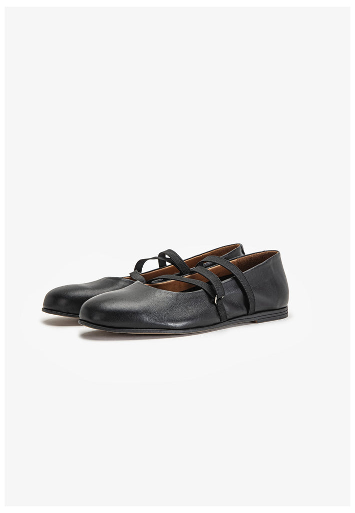 Inuovo Ballerinas Leder Schwarz