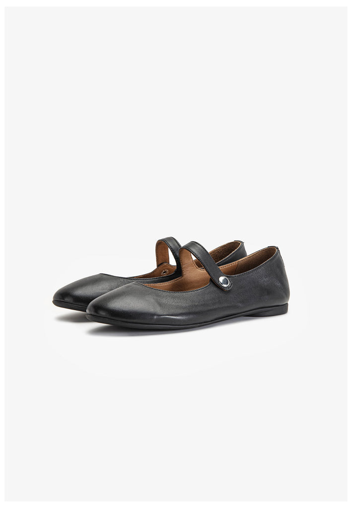 Inuovo Ballerinas Leder Schwarz