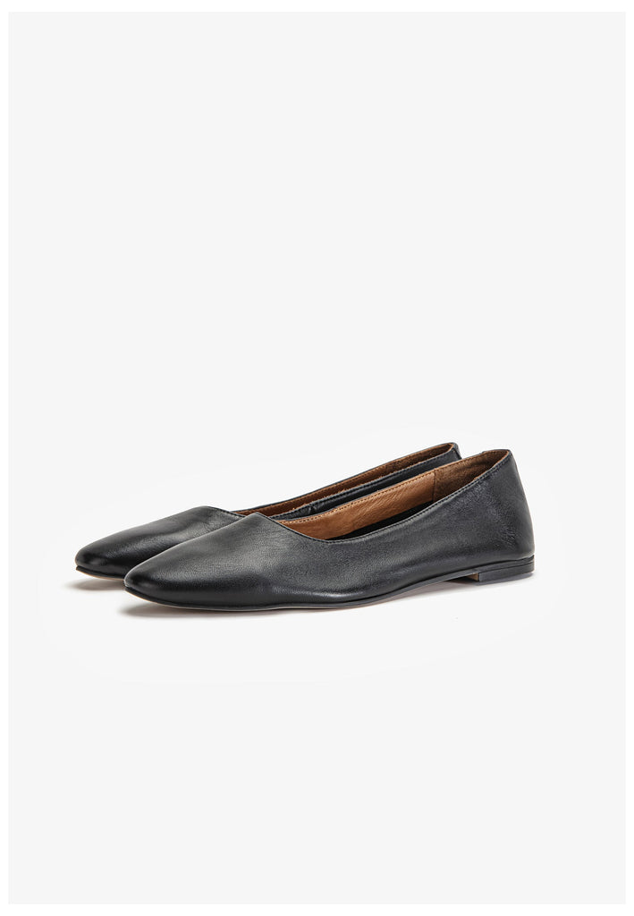 Inuovo Ballerinas Leder Schwarz