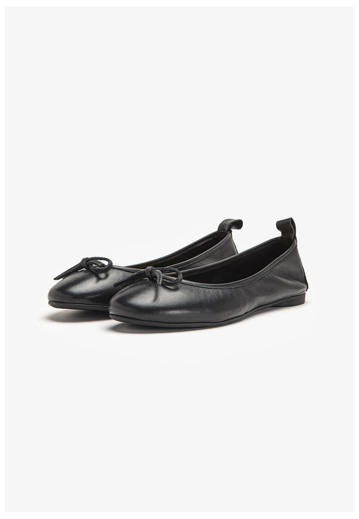Inuovo Ballerinas Leder Schwarz
