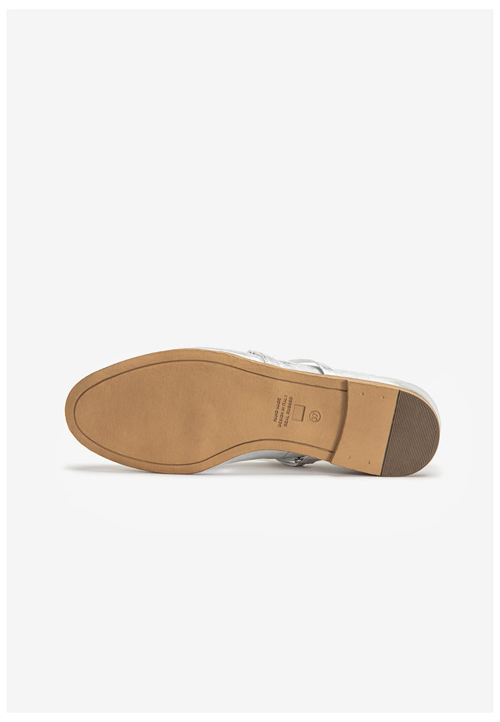 Inuovo Ballerinas Leder Silber