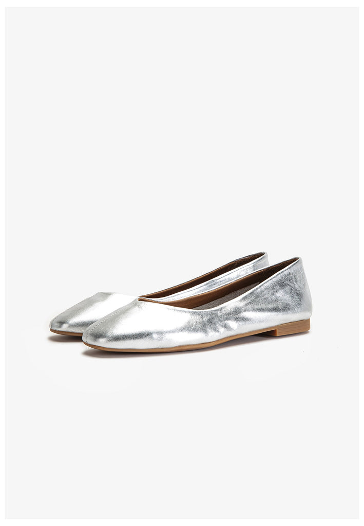 Inuovo Ballerinas Leder Silber