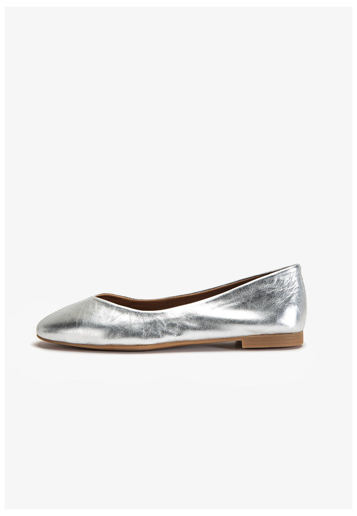 Inuovo Ballerinas Leder Silber
