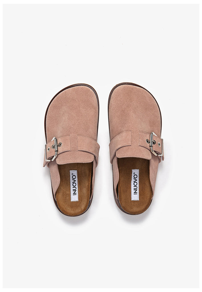 Inuovo Clogs Veloursleder Coral