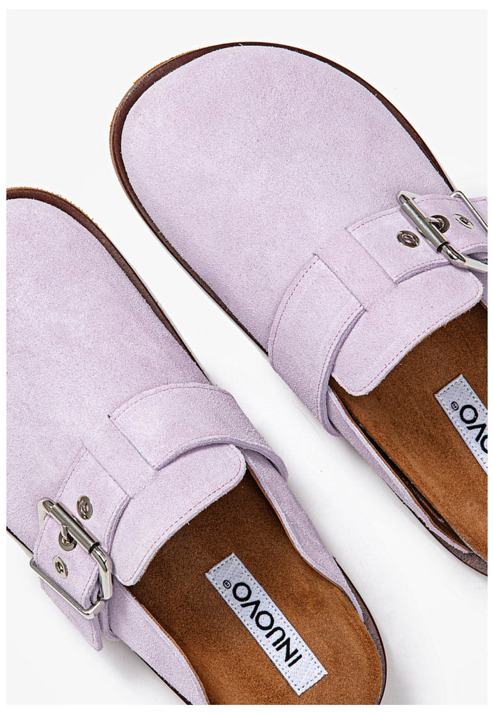 Inuovo Clogs Veloursleder Lavender