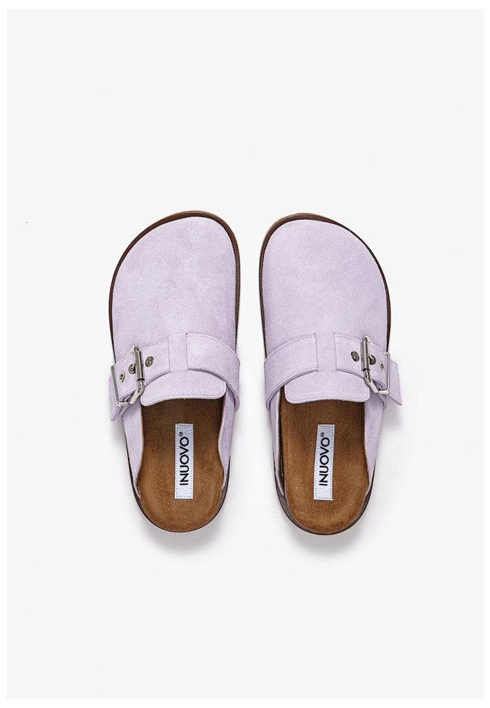 Inuovo Clogs Veloursleder Lavender