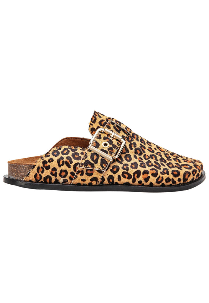 Inuovo Clogs Veloursleder Leopard