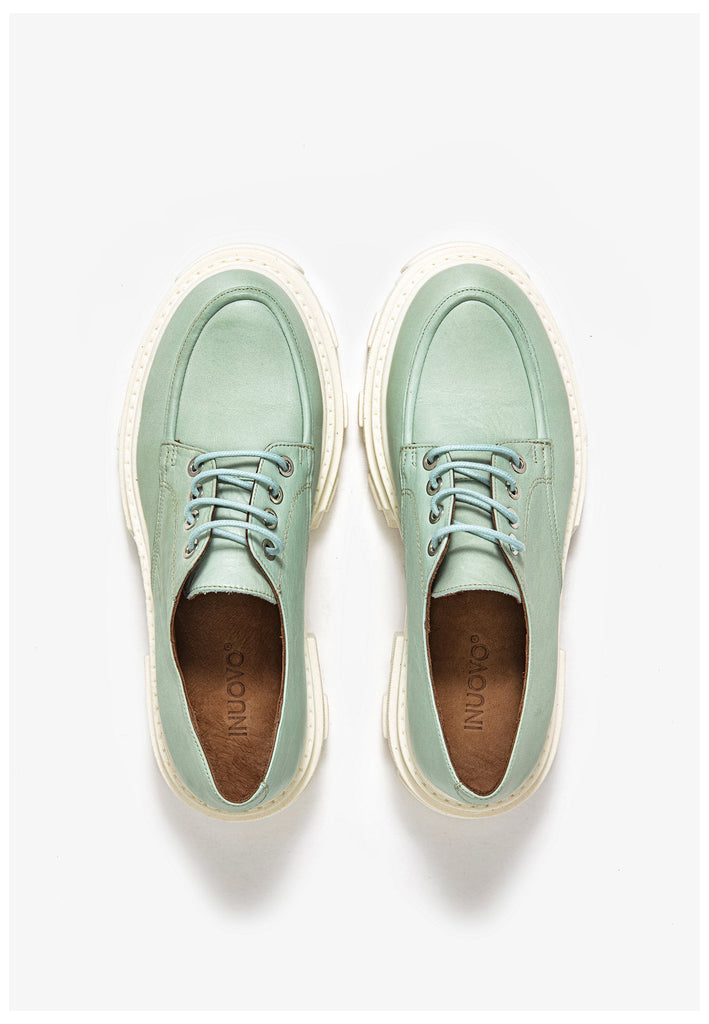 Inuovo Halbschuhe Leder Aqua