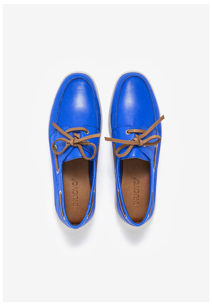 Inuovo Halbschuhe Leder Blau