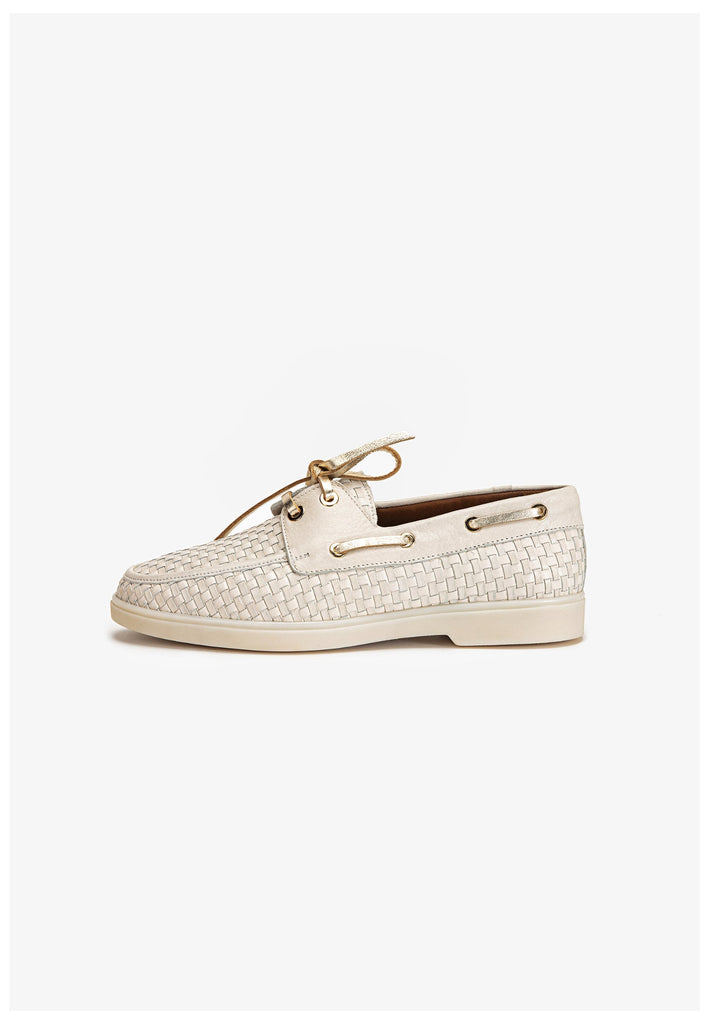 Inuovo Halbschuhe Leder Creme