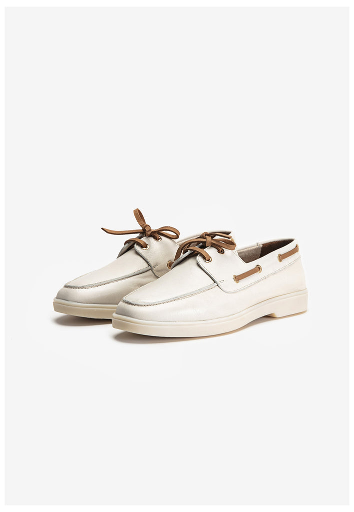 Inuovo Halbschuhe Leder Creme