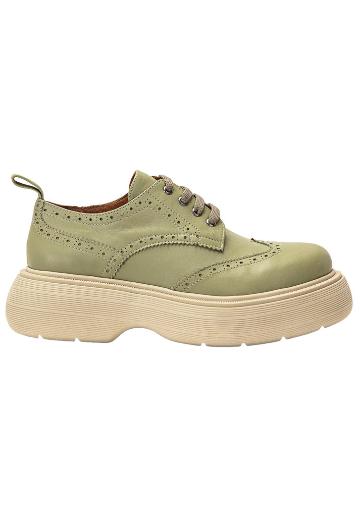 Inuovo Halbschuhe Leder Olive