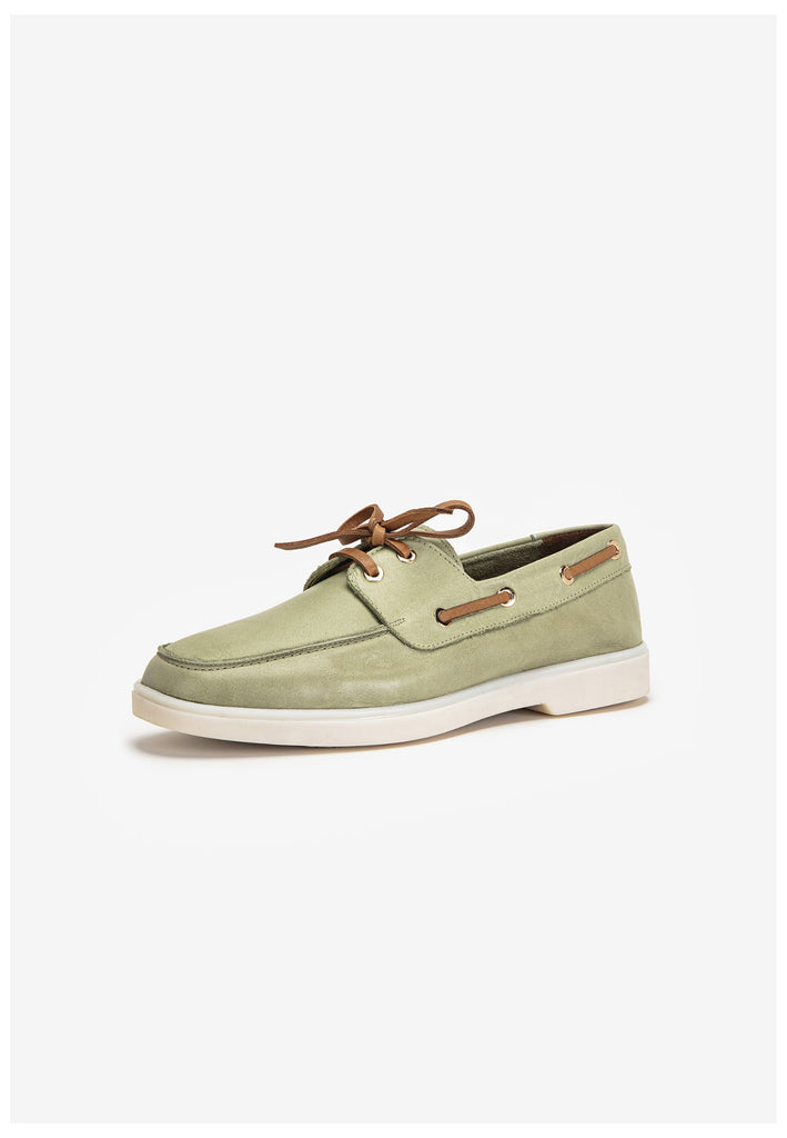 Inuovo Halbschuhe Leder Olive