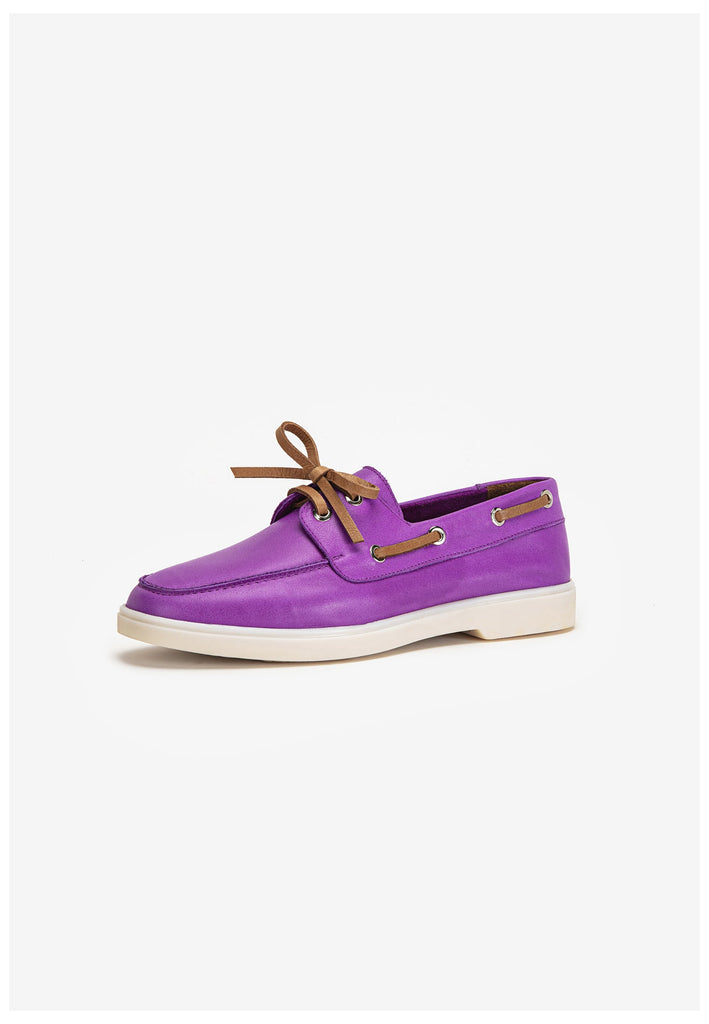 Inuovo Halbschuhe Leder Purple