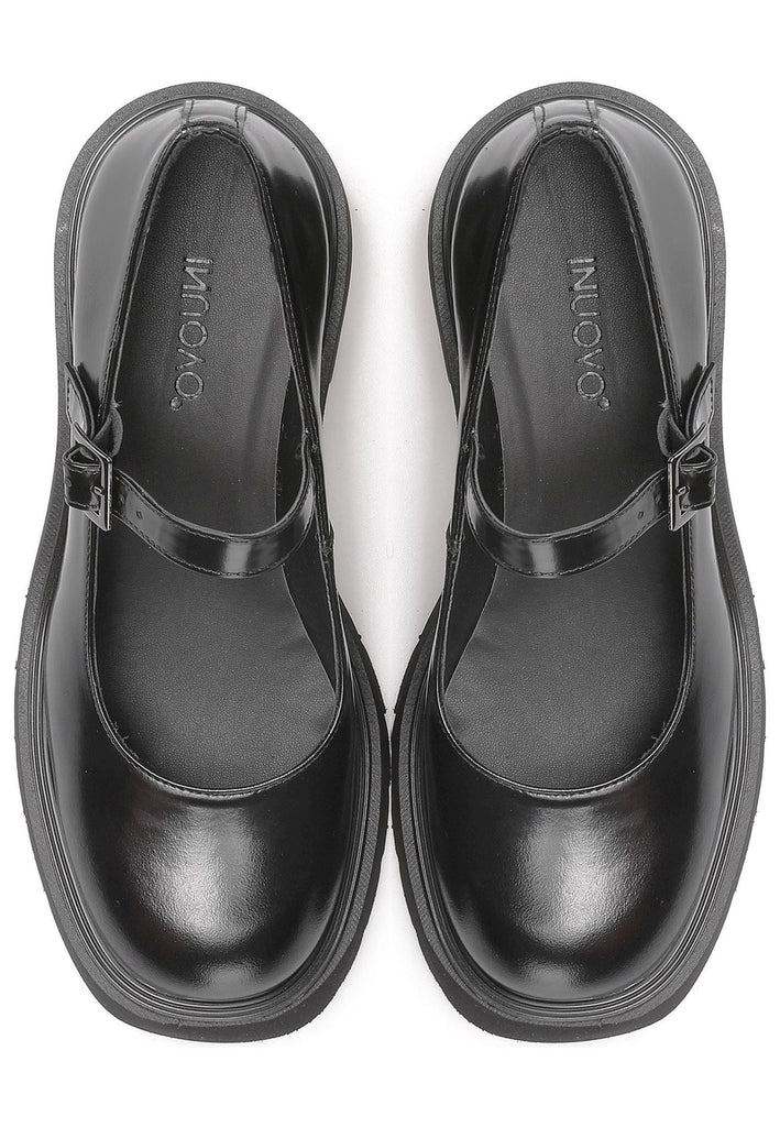 Inuovo Halbschuhe Leder Schwarz