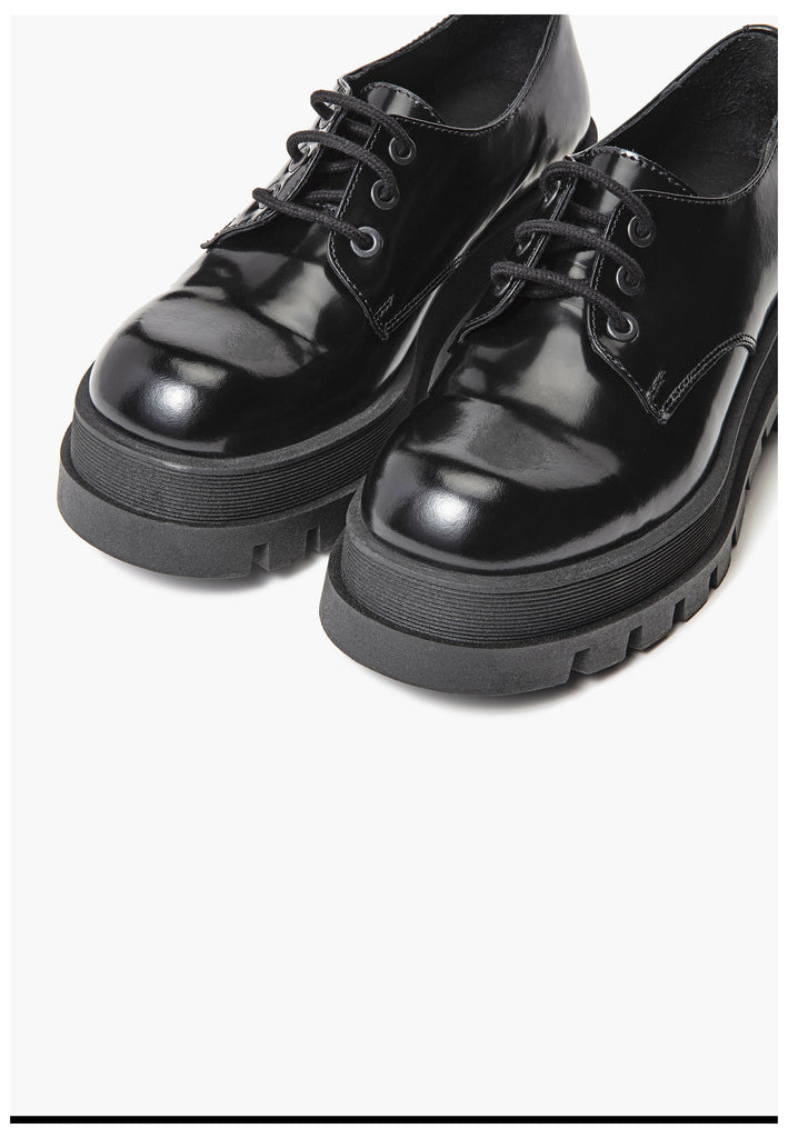 Inuovo Halbschuhe Leder Schwarz