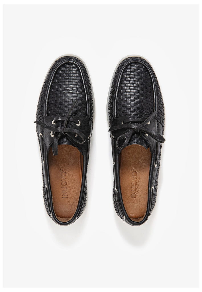 Inuovo Halbschuhe Leder Schwarz