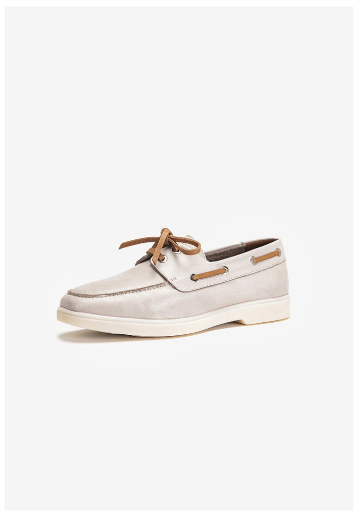 Inuovo Halbschuhe Leder Silber/Grau