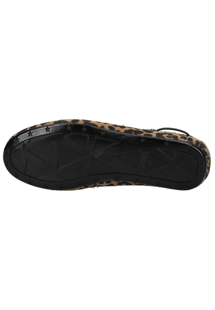 Inuovo Halbschuhe Veloursleder Leopard