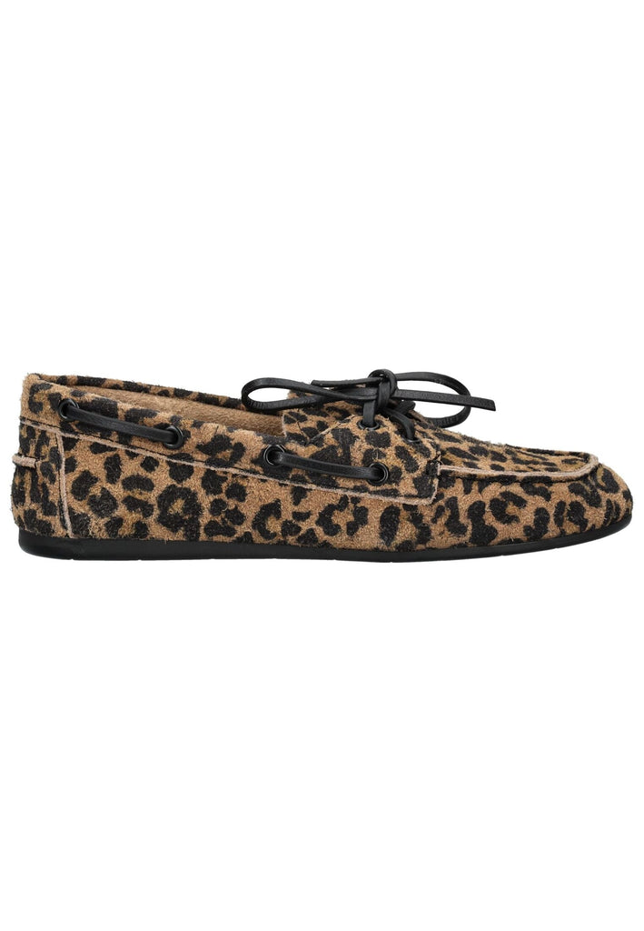 Inuovo Halbschuhe Veloursleder Leopard