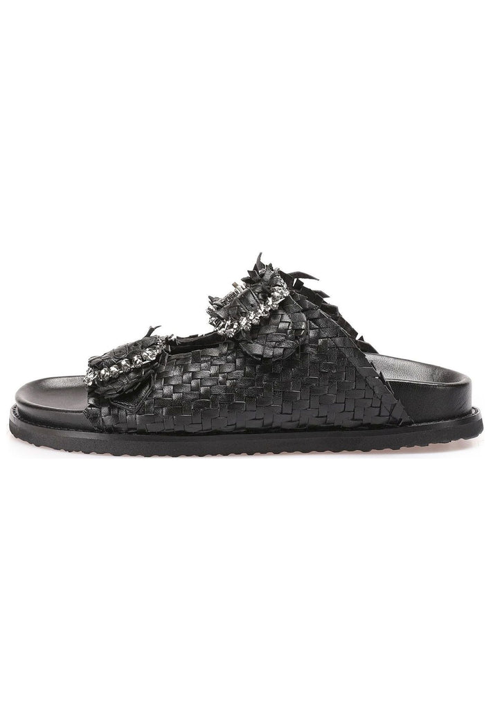 Pantoletten Inuovo Pantoletten Leder Schwarz