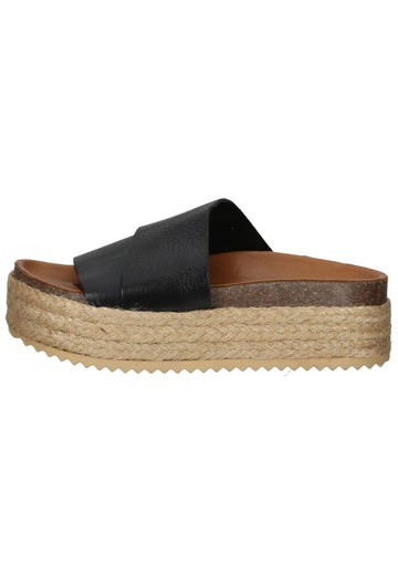 Pantoletten Inuovo Pantoletten Leder Schwarz