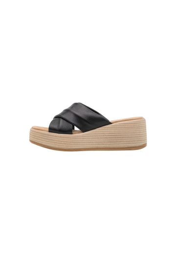 Pantoletten Inuovo Pantoletten Leder Schwarz