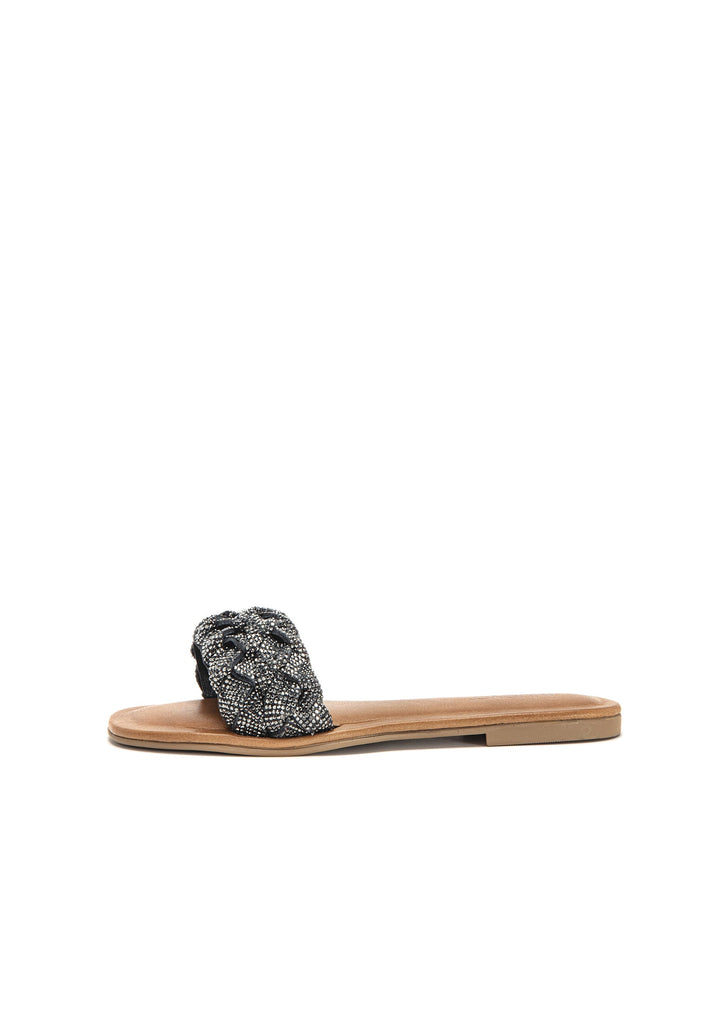 Pantoletten Inuovo Pantoletten Leder Schwarz