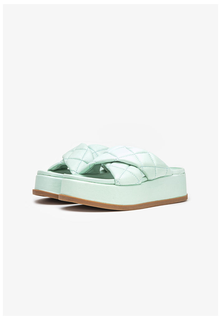 Inuovo Pantoletten Leder Aqua