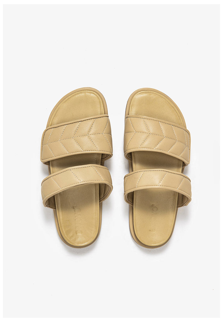 Inuovo Pantoletten Leder Beige