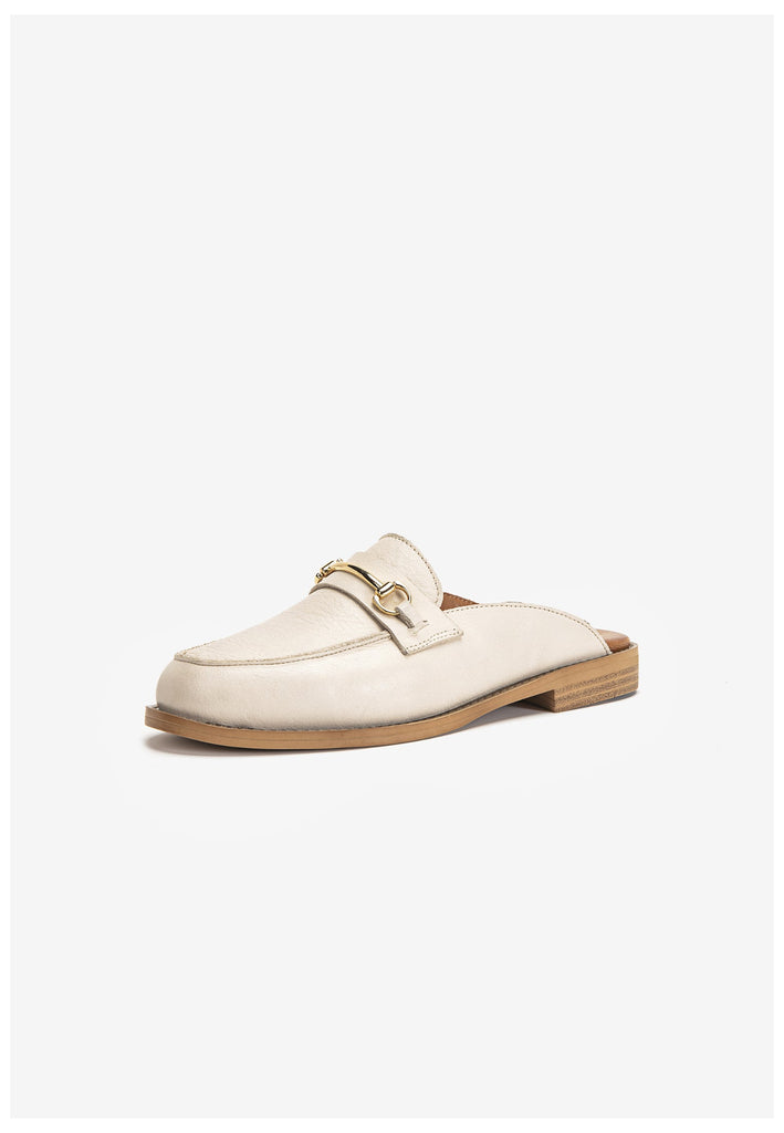 Inuovo Pantoletten Leder Beige