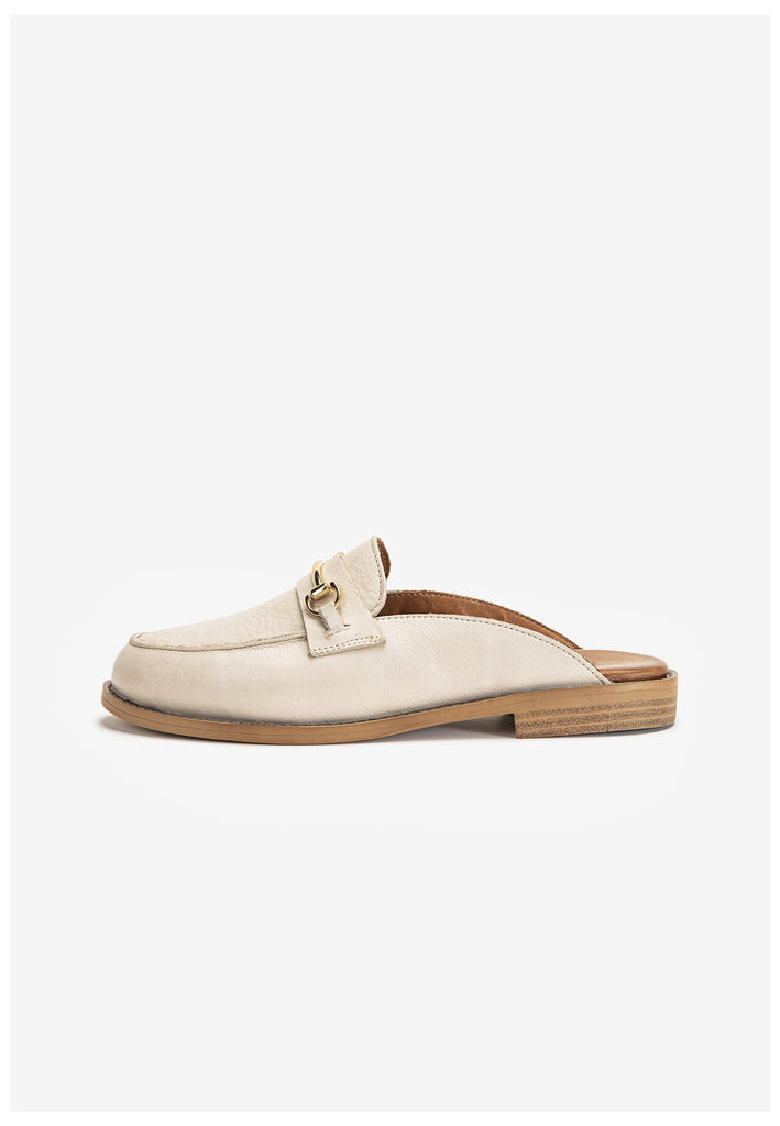 Inuovo Pantoletten Leder Beige