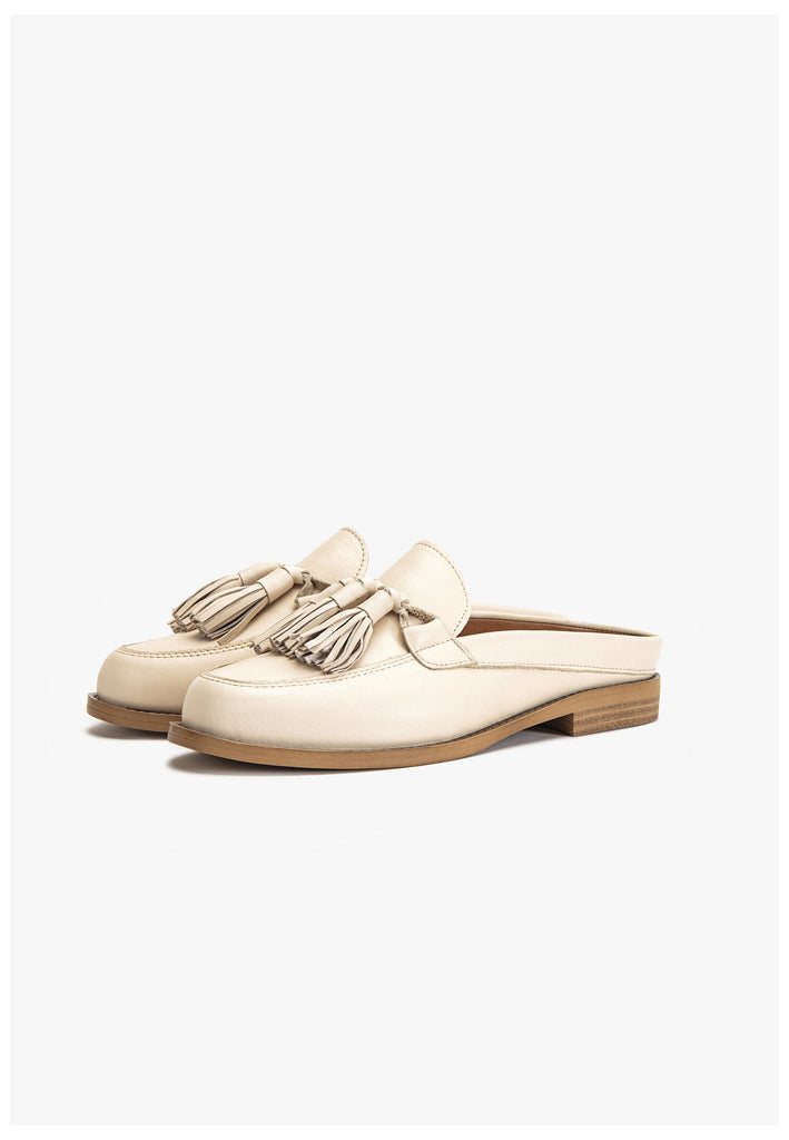 Inuovo Pantoletten Leder Beige