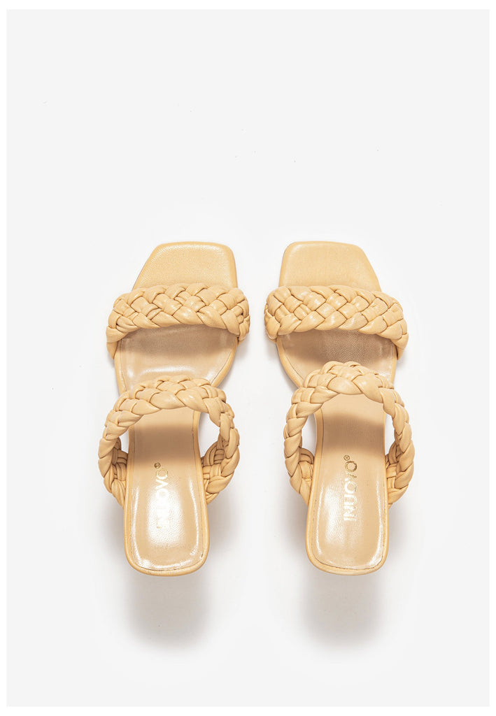 Inuovo Pantoletten Leder Beige