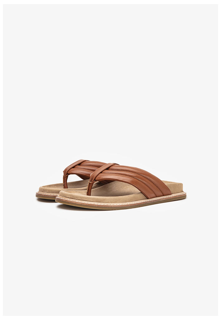 Inuovo Pantoletten Leder Braun